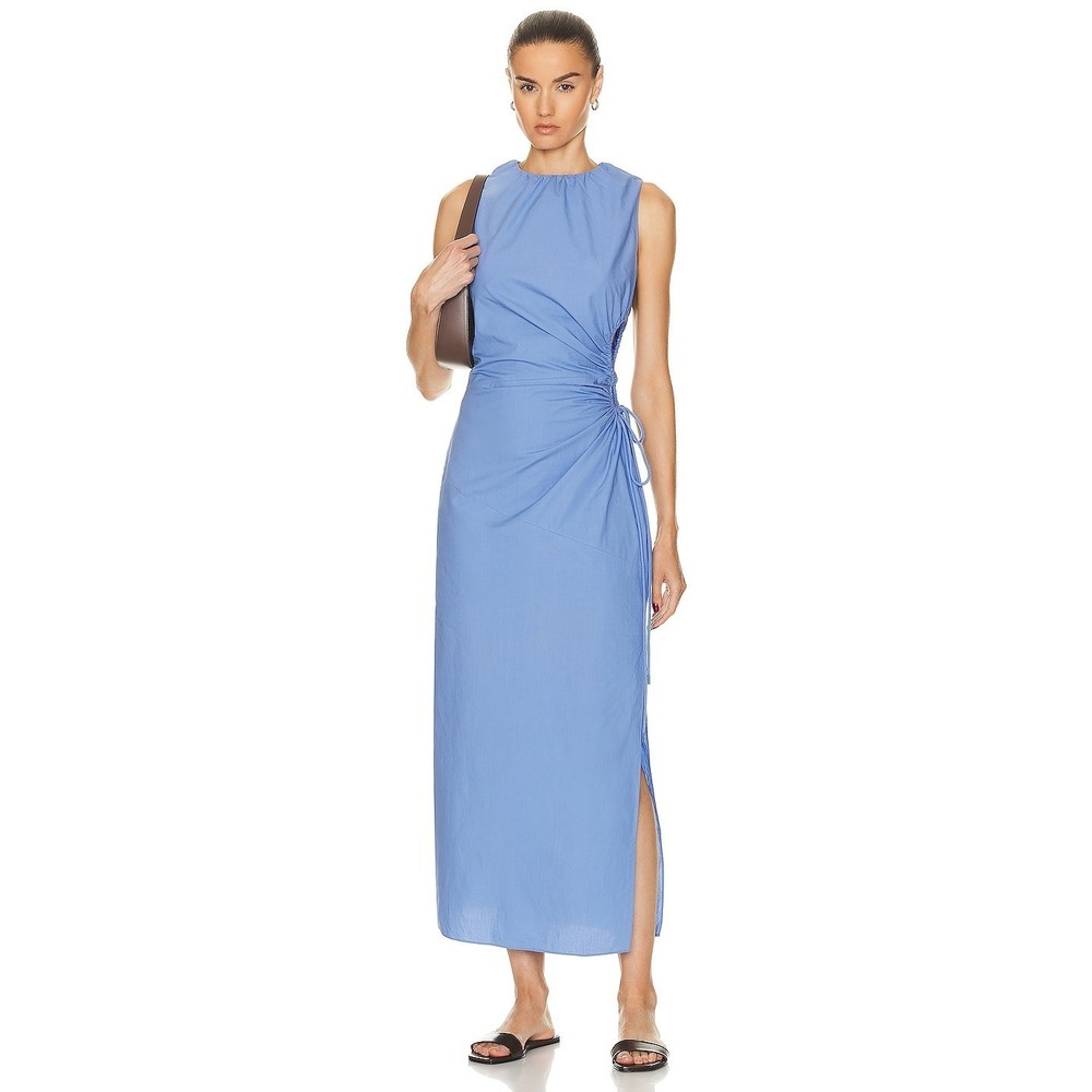 New SIR. Nouveaux Cut Out Dress in Ultramarine blue maxi cotton